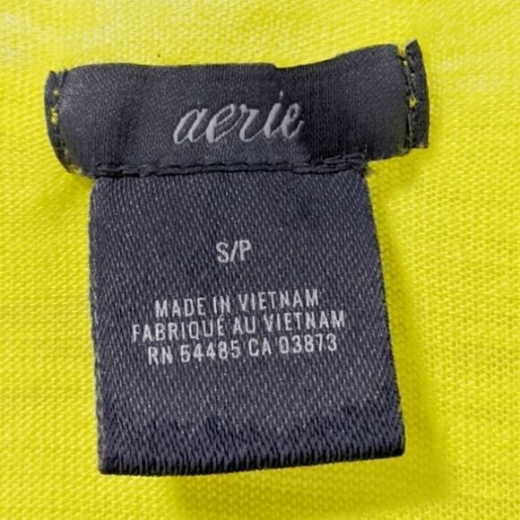 Aerie Neon Racerback Tank Semi-sheer Loose Green - Picture 4 of 6